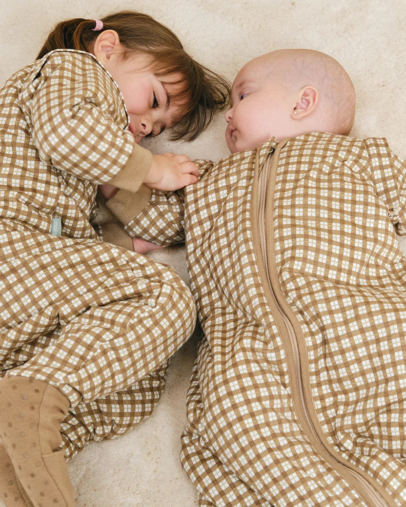 Saco de dormir para bebé - Brown Checks - TOG 1