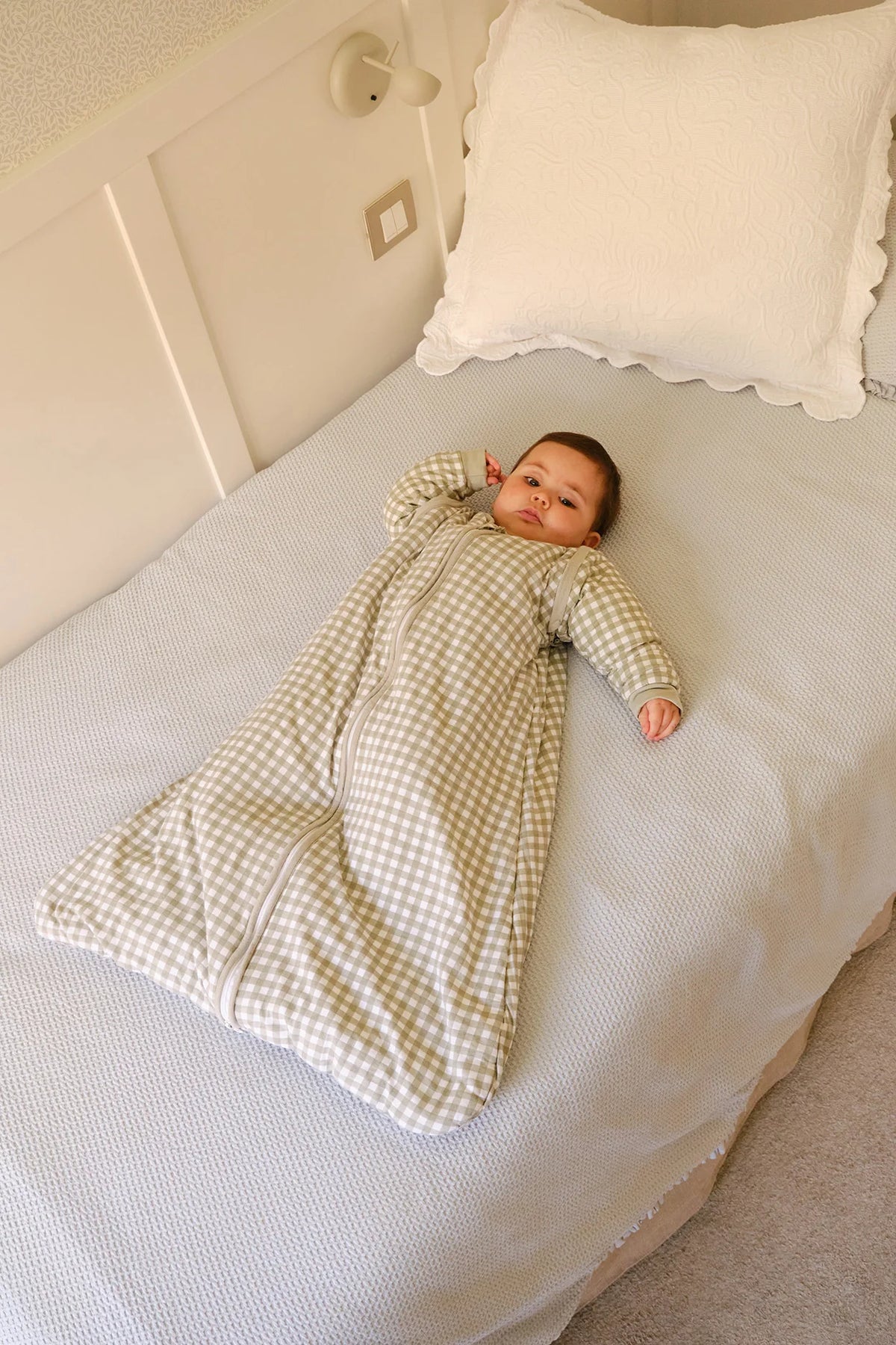 Saco de Dormir de Bebé com Mangas – Mint Tea – TOG 2.5