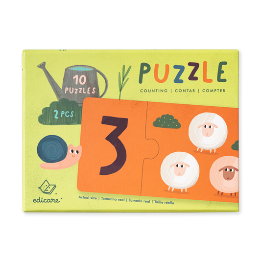 Puzzle de Contar - 2 Peças