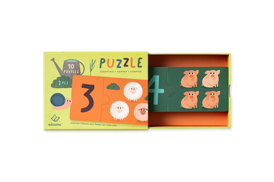 Puzzle de Contar - 2 Peças