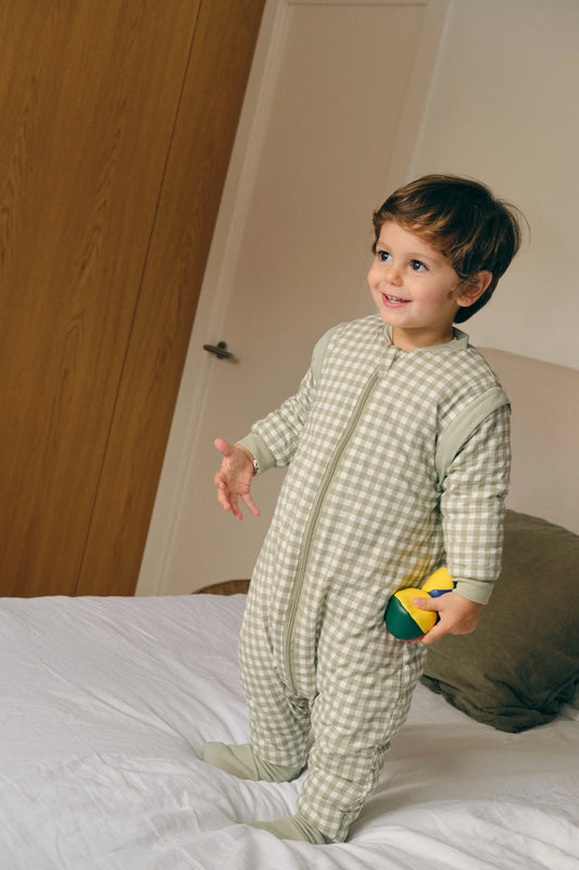 Macacão de Dormir com Mangas e Meias – Mint Tea – TOG 2.5