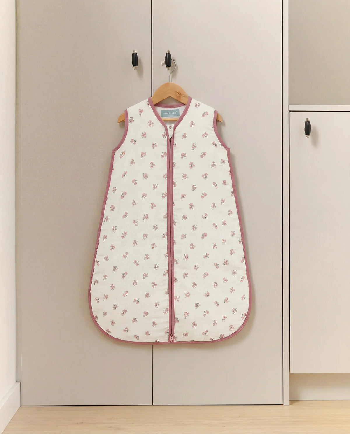 Baby sleeping bag - Bamboo muslin - Tiny Flowers - TOG 1